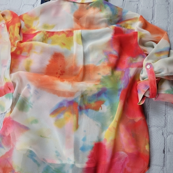 DECREE water color tie-dye blouse - Picture 8 of 11